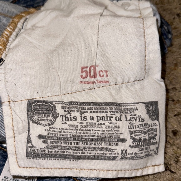 Levi 501 Vintage Jeans With Beige Patch - Picture 6 of 6